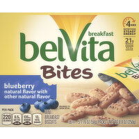 belVita Breakfast Biscuits, Blueberry, Bites, Mini - 5 Ounce 