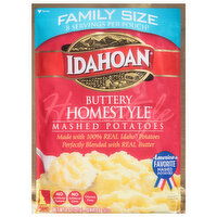 Idahoan Mashed Potatoes, Buttery Homestyle, Family Size - 8 Ounce 