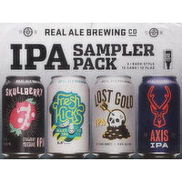 Real Ale Brewing Co Beer, IPA, Sampler Pack - 12 Each 