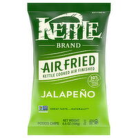 Kettle Brand Potato Chips, Air Fried, Jalapeno - 6.5 Ounce 