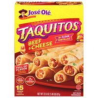 Jose Ole Beef & Cheese Large Taquitos - 15 Each