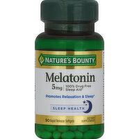 Nature's Bounty Melatonin, 5 mg, Rapid Release Softgels