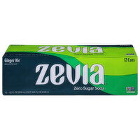 Zevia Soda, Zero Sugar, Ginger Ale