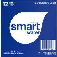 smartwater Glaceau Smartwater 33.8 fluid ounce (US) Non-Refillable Plastic other Bottle Straight 12 Corrugated Carton