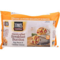 Tina's Breakfast Burritos, Handcrafted, Egg, Bacon & Cheddar Cheese, 12 Pack - 12 Each 