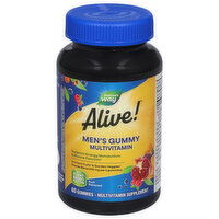 Alive! Multivitamin, Men's Gummy, Orchard Fruits & Garden Veggies - 60 Each 