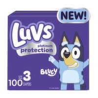 Luvs Platinum Protection Baby Diapers, Size 3 - 100 Each 