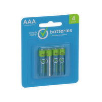 Simply Done AAA Alkaline 1.5V Batteries - 4 Each 