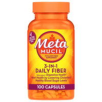 Metamucil Fiber, 3-in-1, Capsules