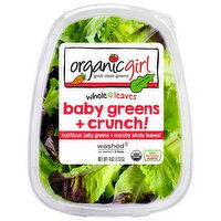 Organicgirl Baby Greens + Crunch!, Whole & Leaves - 4 Ounce 