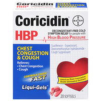 Coricidin Chest Congestion & Cough, Softgels - 20 Each 