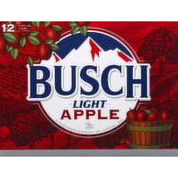 Busch Beer, Apple, Light - 12 Each