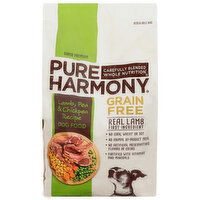 Pure Harmony Dog Food, Super Premium, Grain Free, Lamb, Pea & Chickpea Recipe - 14 Pound 