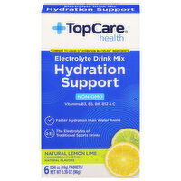 TopCare Electrolyte Drink Mix, Hydration Support, Natural Lemon Lime - 6 Each