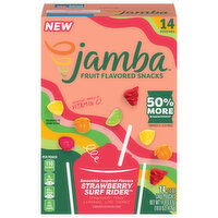 Jamba Fruit Flavored Snacks, Strawberry Surf Rider - 14 Each 