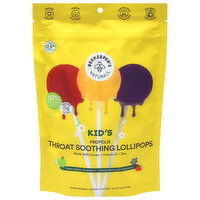 Beekeeper's Naturals Throat Soothing Lollipops, Kid's, Green Apple, Strawberry + Mixed Berry with Elderberry - 15 Each 