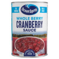 Ocean Spray Sauce, Cranberry, Whole Berry - 14 Ounce 