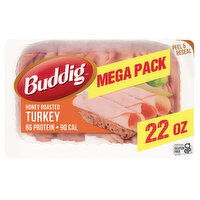 Buddig Turkey, Honey Roasted, Mega Pack - 22 Ounce 