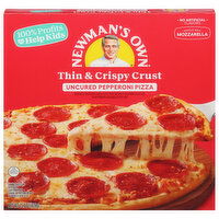 Newman's Own Pizza, Thin & Crispy Crust, Uncured Pepperoni - 15.1 Ounce 