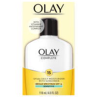 Olay Daily Moisturizer, Sensitive, Broad Spectrum SPF 15 - 4 Fluid ounce 