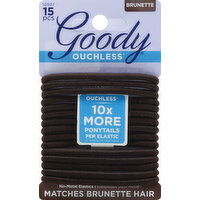 Goody Elastics, No-Metal, Brunette - 15 Each 