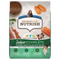 Rachael Ray Nutrish Food for Cats, Super Premium, Chicken with Lentils & Salmon Recipe, Indoor Complete, Adult - 6 Pound 