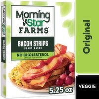 MorningStar Farms Plant Based Bacon Strips, Original - 5.25 Ounce 