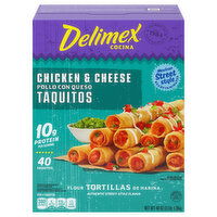 Delimex Taquitos, Chicken & Cheese, Mexican Street Style - 16 Each 