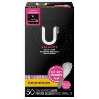 U by Kotex Liners, Thin, Regular, Wrapped