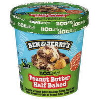 Ben & Jerry's Frozen Dessert, Non Dairy, Peanut Butter Half Baked - 1 Pint 