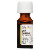 Aura Cacia Pure Essential Oil, Calming, Wild Chamomile - 0.5 Fluid ounce 