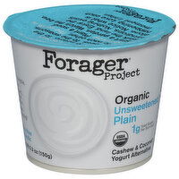 Forager Project Yogurt Alternative, Cashew & Coconut, Dairy-Free, Organic, Unsweetened Plain, Probiotic - 5.3 Ounce 