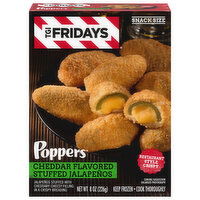 TGI Fridays Stuffed Jalapenos, Cheddar Flavored, Snack Size - 8 Ounce 