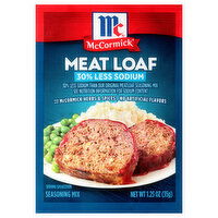 McCormick 30% Less Sodium Meat Loaf Seasoning Mix - 1.25 Ounce 