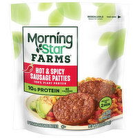 MorningStar Farms Sausage Patties, Vegan, Hot & Spicy - 6 Each 