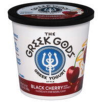 The Greek Gods Yogurt, Black Cherry with Honey, Greek Style - 24 Ounce 