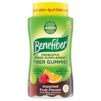 Benefiber Prebiotic Fiber Supplement, Assorted Fruit Flavors, Fiber Gummies - 81 Each 