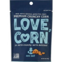 Love Corn Crunchy Corn, Premium, Sea Salt - 1.6 Ounce 