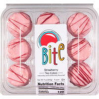 Bite Tea Cakes, Strawberry - 9 Each 