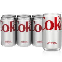 Diet Coke Soda Soft Drink, 7.5 fl oz - 6 Each 