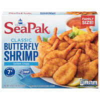 SeaPak Butterfly Shrimp, Classic, Golden Crispy, Family Size - 18 Ounce 