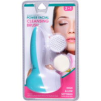 Jacent Cleansing Brush, Power Facial, 2 in 1 - 1 Each 