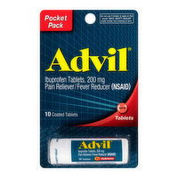 Advil Ibuprofen, 200 mg, Coated Tablets, Pocket Pack ( 10 count )