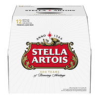 Stella Artois Premium Lager Beer 12 Bottles - 12 Each 