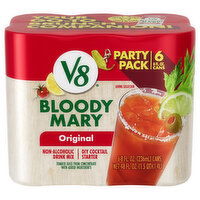 V8 Drink Mix, Non-Alcoholic, Original, Bloody Mary, Party Pack - 6 Each 