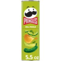 Pringles Potato Crisps Chips, Dill Pickle - 5.5 Ounce