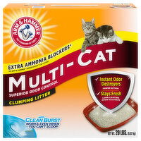 Arm & Hammer Clumping Litter, Multi-Cat - 20 Pound 