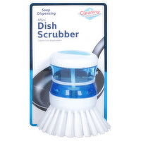 Cleaning Solutions Dish Scrubber, Soap Dispensing, Mini - 1 Each 