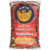 Siete Bunuelos, Grain Free, Cinnamon Crisps, Mini - 5 Ounce 