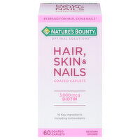 Nature's Bounty Hair, Skin & Nails, 3,000 mcg, Coated Caplets